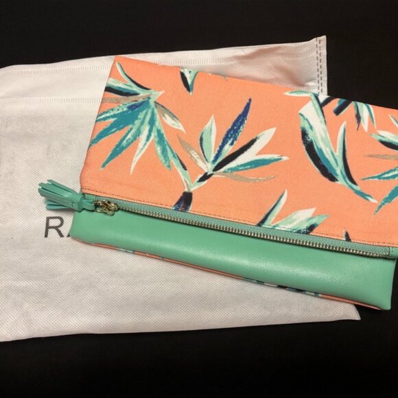 Rachel Pally Reversible Tropical Clutch - Picture 1 of 7